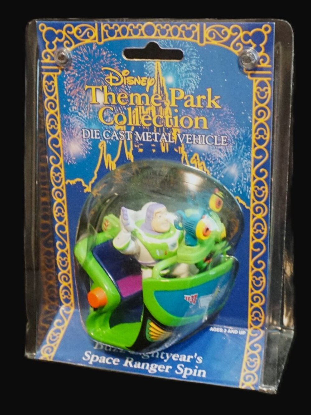 Disney Theme Park Die Cast Medal Vehicle Buzz Lightyear Space Ranger Spin
